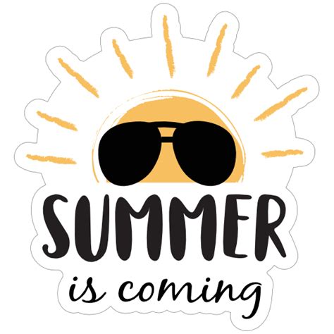 Summer is Coming Sun Sticker