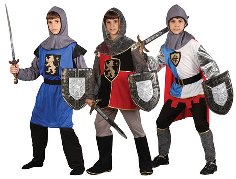 Boys Medieval Knight Fancy Dress St Georges King Arthur Book Week Kids