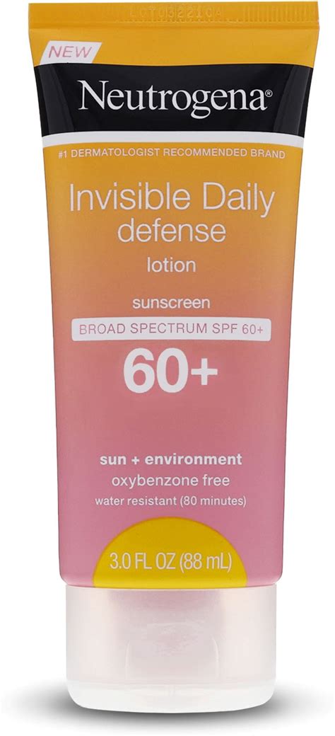 Neutrogena Invisible Daily Defense Sunscreen Lotion Broad Spectrum Spf
