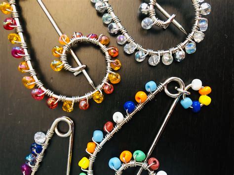 Gorgeous Beaded Pins For Sweaters And Scarves