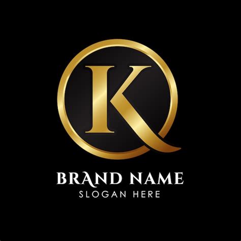 Premium Vector Luxury Letter K Logo Template In Gold Color