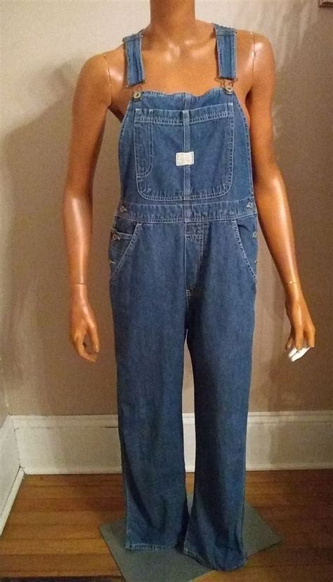 Old Navy Bib Overalls Women Blue Jeans 100 Cotton Sz Small 2001 Farmer