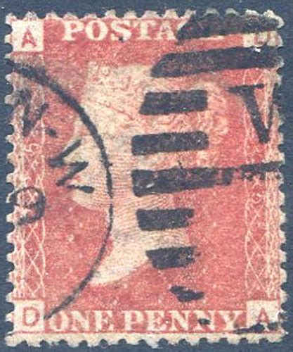 Penny Red Sg43 Plate 225 Fine Used Northern Stamps