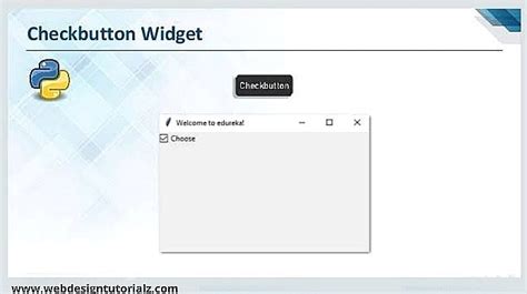 Python Tkinter Checkbutton Widget Webdesigntutorialz