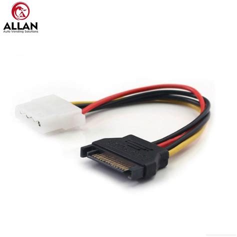 Allan Sata Power Male To Large P Ide Female Converter Cable Pin To