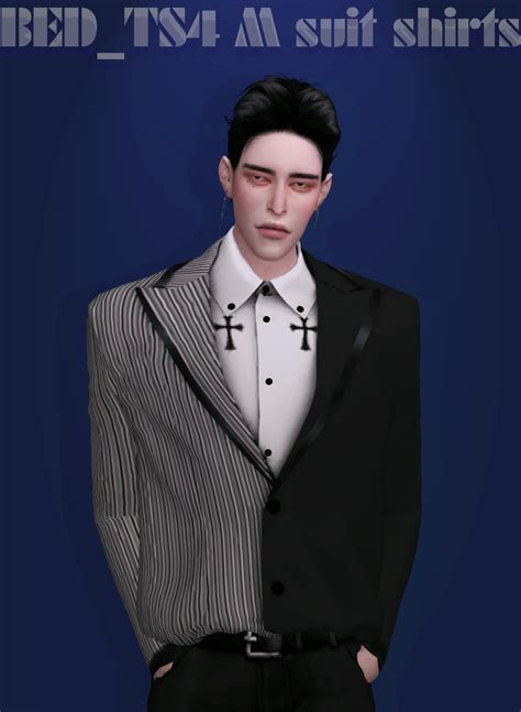 Bedts4 M Suit Shirts“meshandtexture By Bedisfullif You Want Edit My Cc