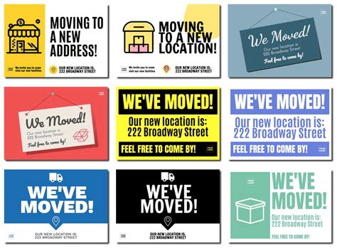 Create A Weve Moved Sign To Print