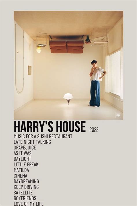 harry s house by harry styles polaroid aesthetic album poster