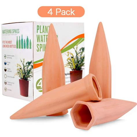 Plant Watering Stakes 4 Pack Automatic Plant Waterers For Vacations