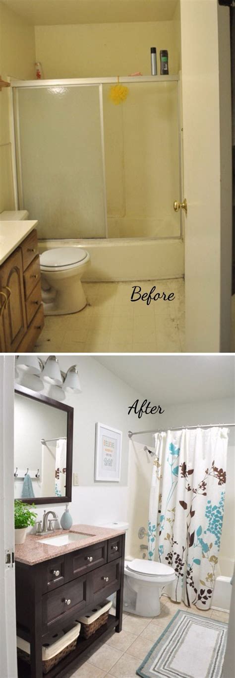 Our top small bath makeovers. 33 Inspirational Small Bathroom Remodel Before and After - DIY Design & Decor