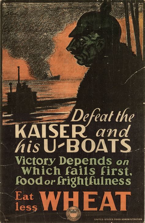 defeat  kaiser    boats victory depends   fails  food  frightfulness