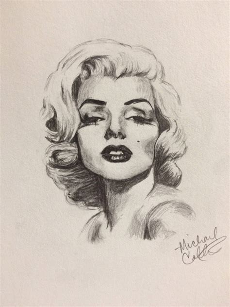 Marilyn Monroe Sketch by mcollins2012 on DeviantArt