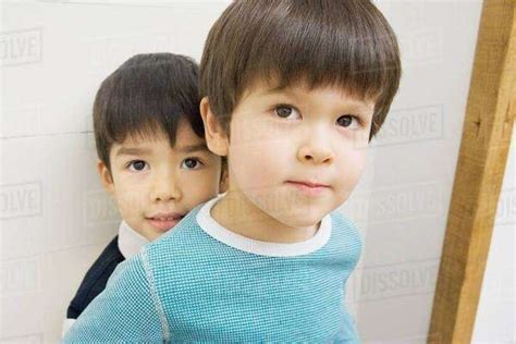 Portrait Of Two Boys Stock Photo Dissolve