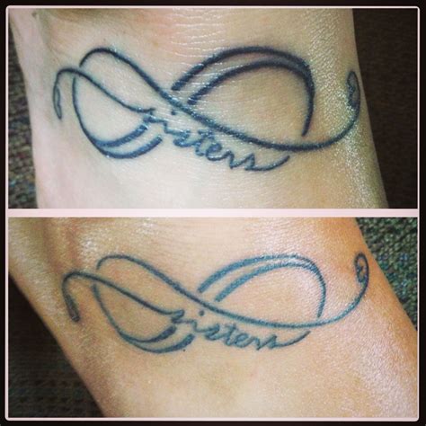 Amandas And Mine Infinite Sister Tattoos Love Tattoos I Tattoo