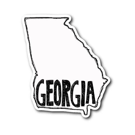 Georgia Sticker | Georgia dawgs, College stickers, Georgia