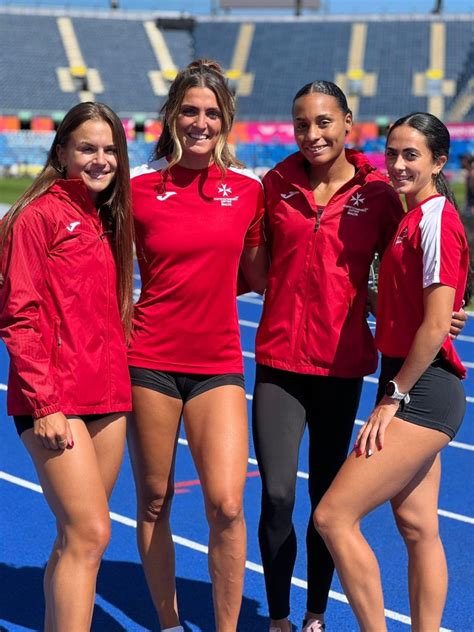National Record For Womens 4x100m Relay In Birmingham Maltese