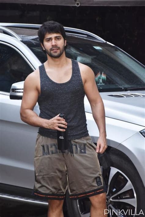 Photos Varun Dhawan Flaunts His Lean Yet Muscular Physique As He Steps Out For A Gym Session