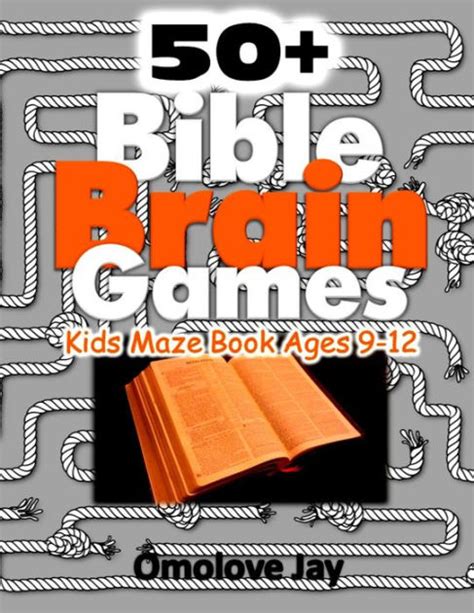50 Bible Brain Games Kids Maze Book Ages 9 12 A Unique Bible Verses