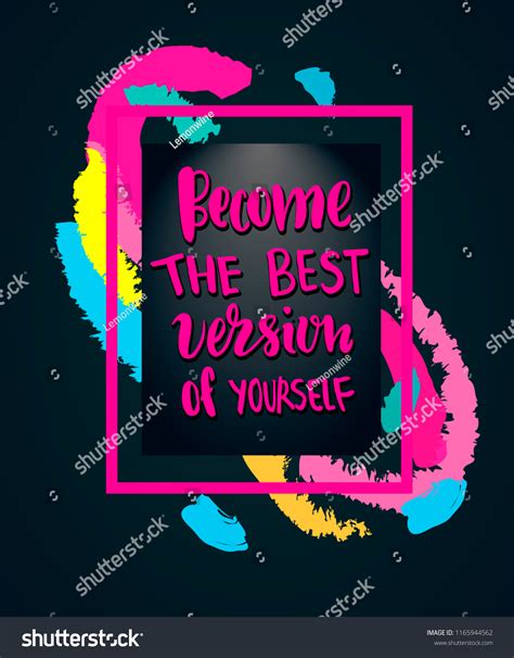 Become Best Version Yourself Vector Illustration Stock Vector Royalty