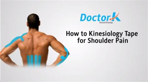 How To Kinesiology Tape For Shoulder Pain Sportstrap