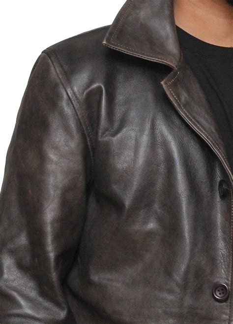 Brown Leather Jacket Men Natural Distressed Leather Jackets For Men