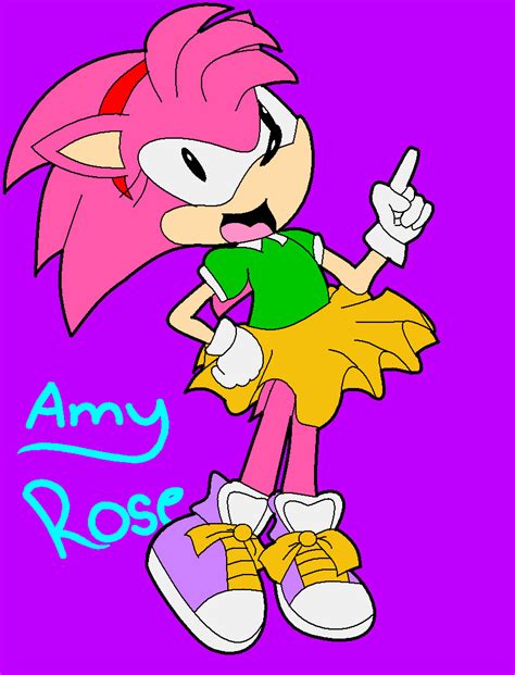 Classic Amy Rose By Ally Oop312 On Deviantart