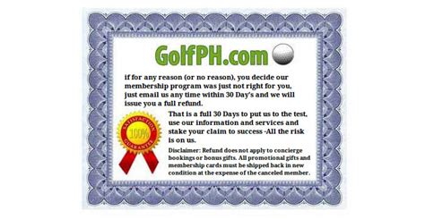 Stolen, lost or destroyed cards will not be replaced. The Premier Philippines Golf Membership Club Card | GolfPH