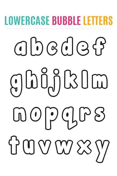 Alphabet bubble is a fun educational game that helps develop phonemic awareness. Free Lowercase Bubble Letters to Print - Freebie Finding Mom | Bubble ...