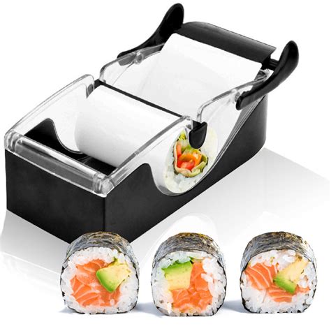 1set Magic Sushi Roll Maker Diy Rice Roller Mold Perfect Cutter Easy