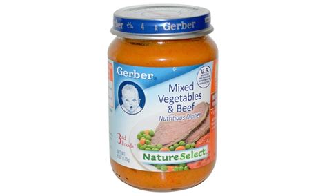 Gerber 3rd Foods Vegetables And Beef 6 Ounce Jars Pack Of 12 Groupon