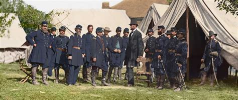 Civil War Union Soldiers In Battle