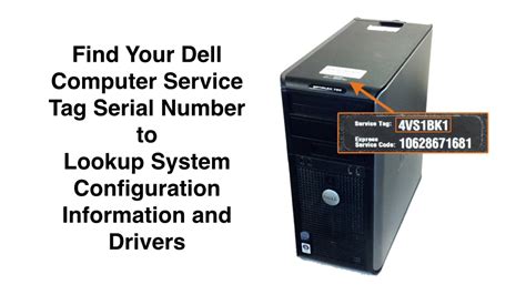 Find Your Dell Computer Service Tag Serial Number To Lookup System