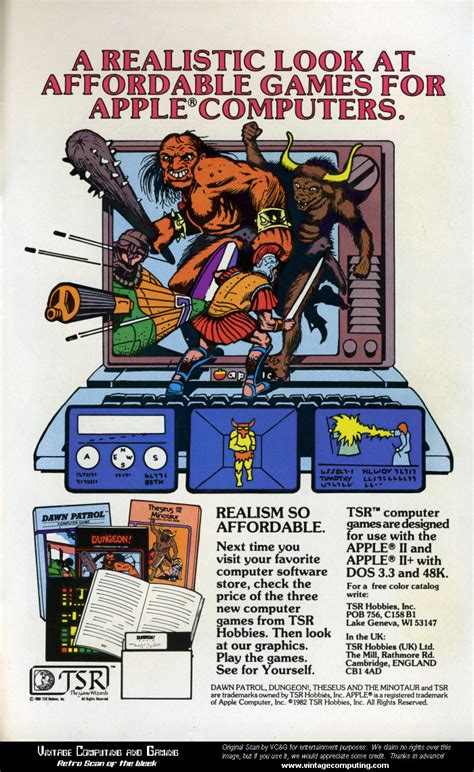 Vcandg Retro Scan Of The Week Tsr Computer Games