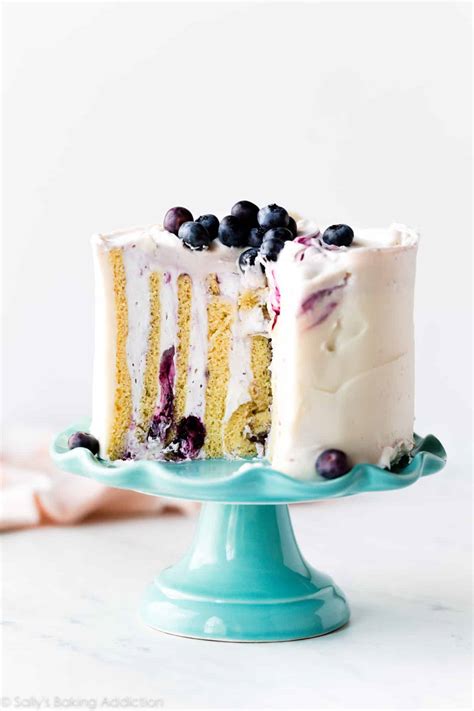 Vertical Cake Lemon Blueberry Sally S Baking Addiction