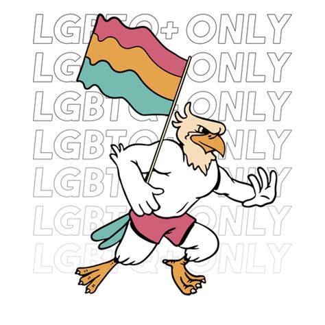 Lgbtq Only Pride Eagle Character Png And Svg Design For T Shirts