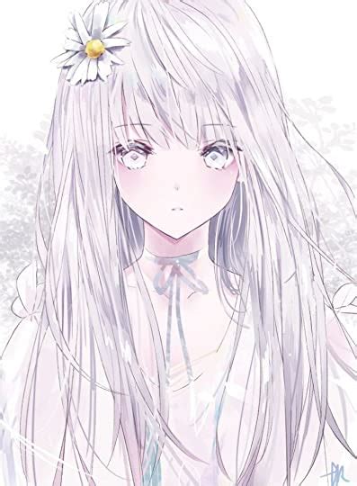 Anime Girl White Hair Blue Eyes Aesthetic Anime Wallpaper Hd