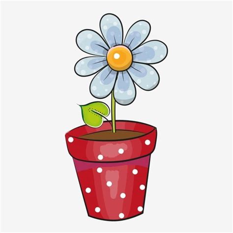 Gambar Animasi Bunga Dalam Pot Misterdudu