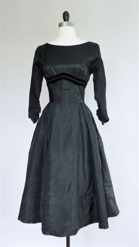 Vintage Black Dress 1940s Dresses Vintage Clothes 1940s 1940s
