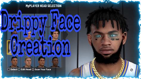 Nba 2k22 Current Gen Drippy Face Creation Look Like A Comp Player Youtube