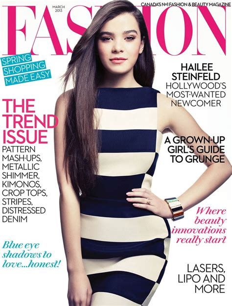 Fashion Magazine March 2013 Cover Hailee Steinfeld Fashion Magazine