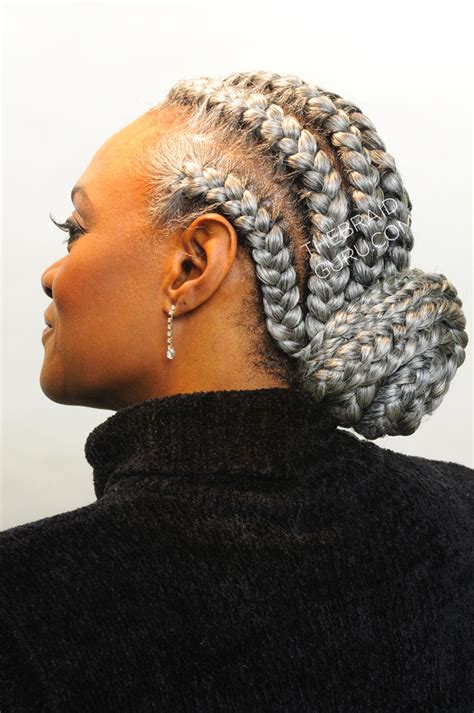 What kind of hairstyle should an older woman wear? Braid Gallery - The Braid Guru