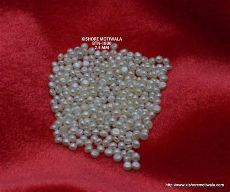 Kishore Motiwala Freshwater Button Shape Loose Pearl At Rs 13717gram