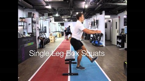 Single Leg Box Squats Youtube