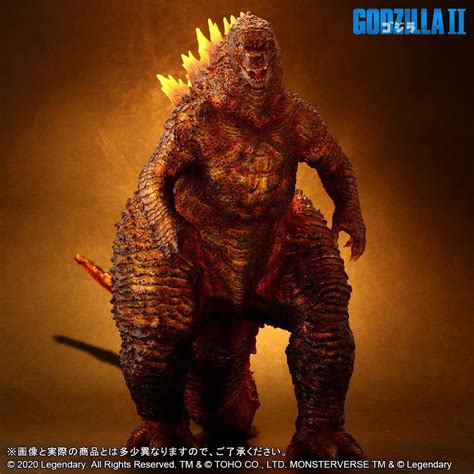 Godzilla King Of The Monsters Burning Godzilla Statue By X Plus