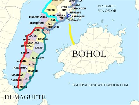 Map Of Cebu City South New River Kayaking Map