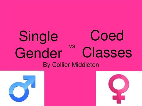 Single Sex Vs Coed Classes