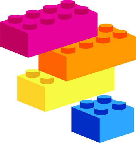 빌딩 블록 모양 퍼즐 Pixabay의 무료 벡터 그래픽