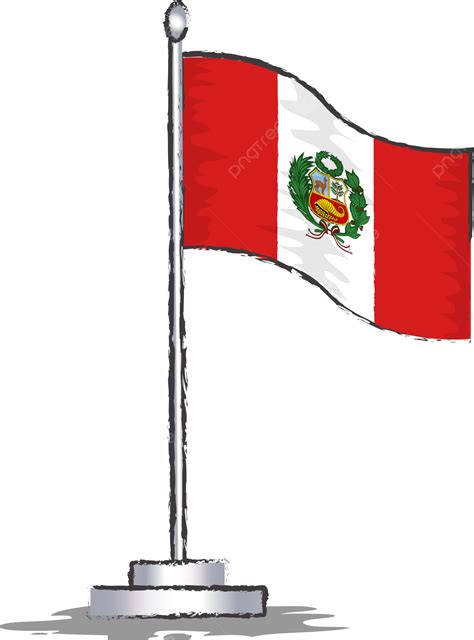 Ilustración De Vector De Bandera Peruana Png Bandera Peruana Símbolo