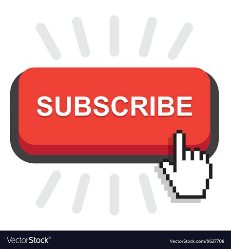 Subscribe Button Icon Royalty Free Vector Image