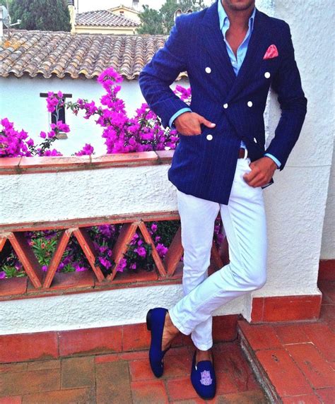 Blue Slippers Blazer Shirt Red Pocket Tuxedo Dress Gentleman Style Sports Jacket Perfect